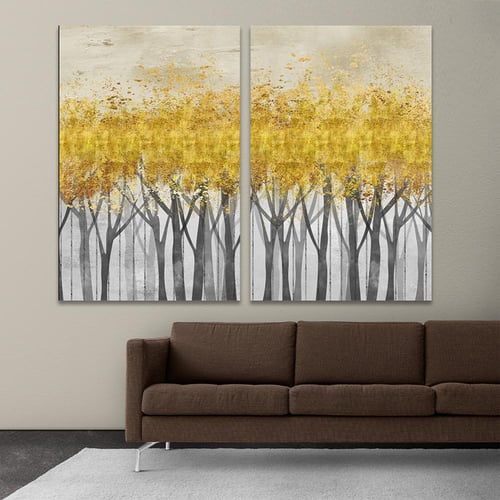 طقم مكون من عدد لوحتين بتصميم مودرن