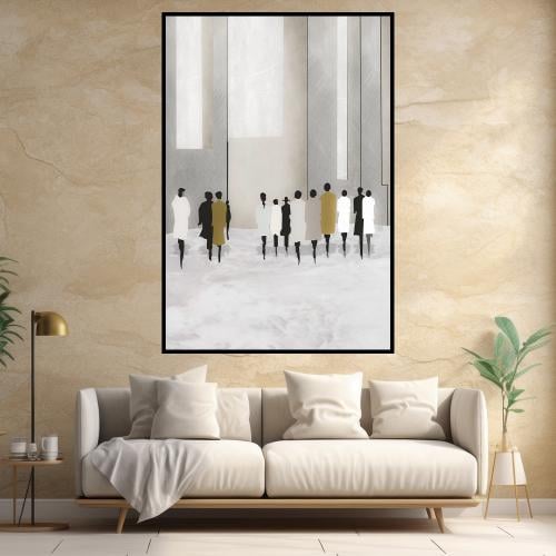 لوحة جدارية فنية ، بتصميم مودرن