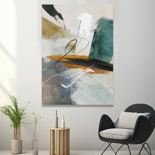 لوحة جدارية فن تجريدي مودرن