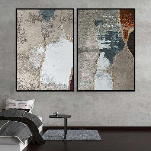 طقم مكون من عدد لوحتين بتصميم مودرن