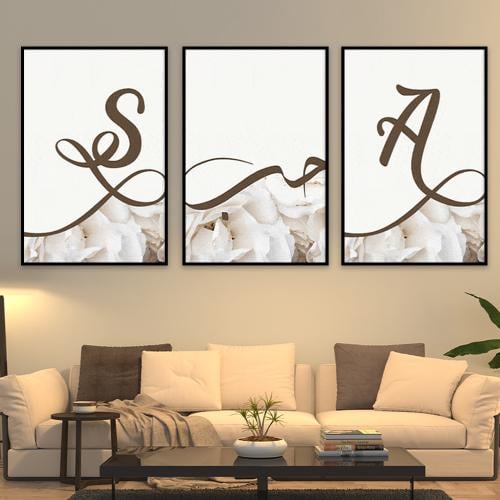 طقم من 3 لوحات بتصميم مودرن