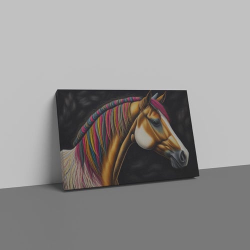 لوحة خيول بتصميم مودرن