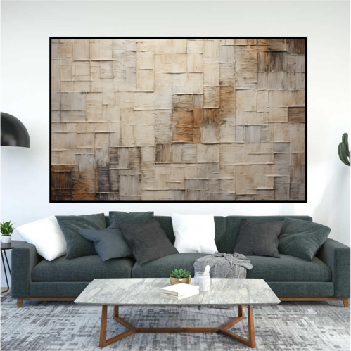 لوحة جدارية تجريدية بتصميم مودرن