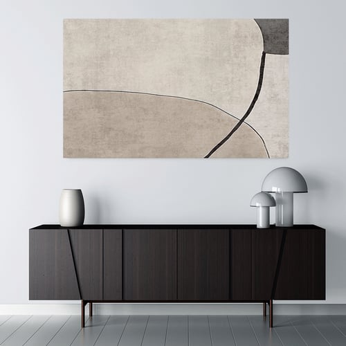 لوحة جدارية تجريدية بتصميم مودرن