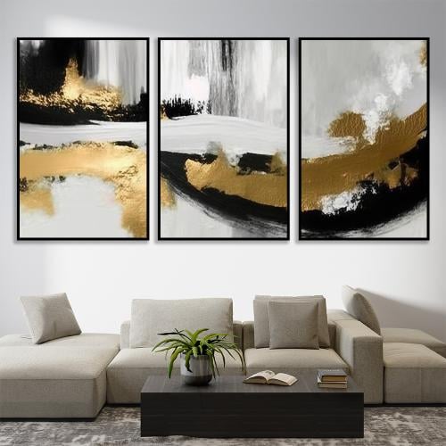 طقم من 3 لوحات بتصميم مودرن