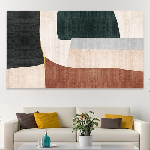 لوحة جدارية تجريدية بتصميم مودرن