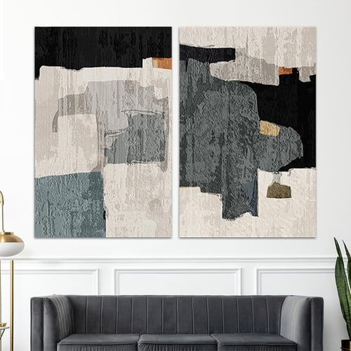 طقم مكون من عدد لوحتين بتصميم مودرن