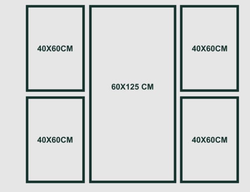 طقم مكون من 5 لوحات مودرن