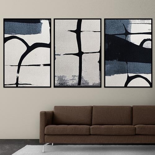 طقم من 3 لوحات بتصميم مودرن