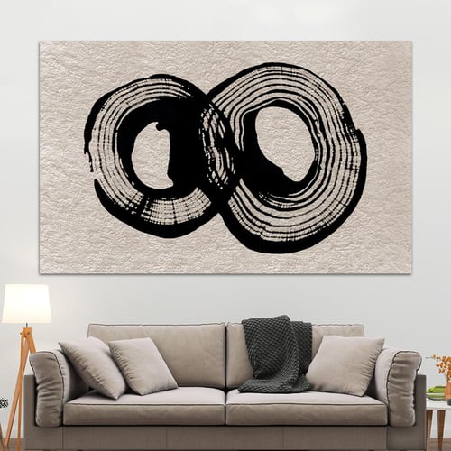 لوحة جدارية تجريدية بتصميم مودرن