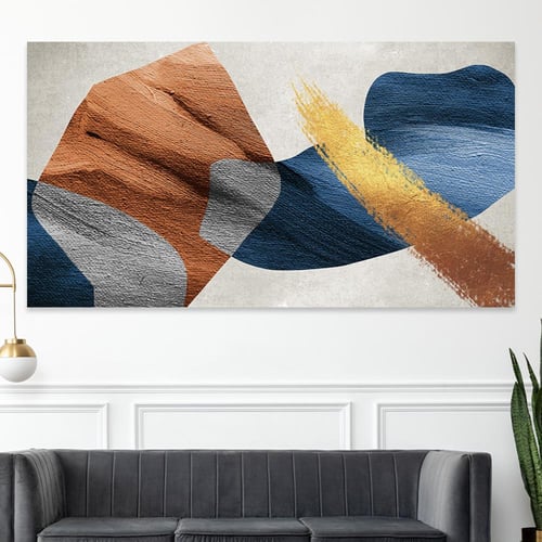 لوحة جدارية تجريدية بتصميم مودرن