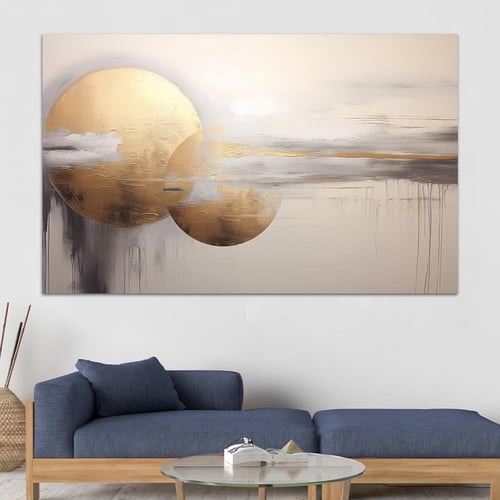 لوحة جدارية تجريدية بتصميم مودرن