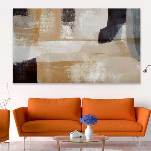 لوحة جدارية تجريدية بتصميم مودرن