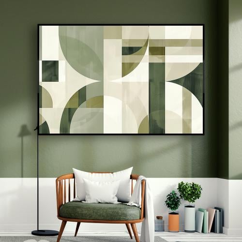 لوحة جدارية تجريدية بتصميم مودرن