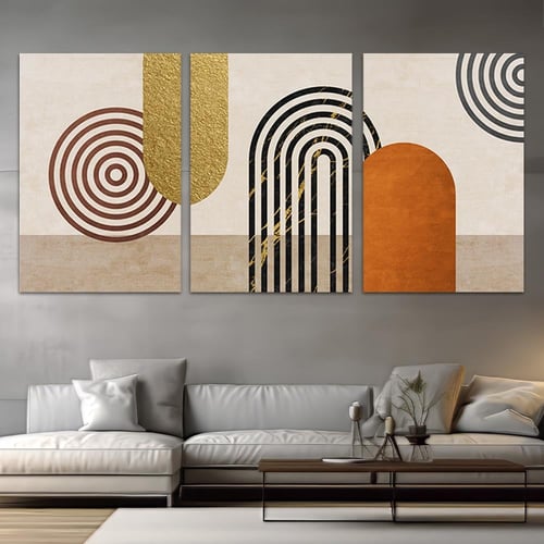 طقم من 3 لوحات بتصميم مودرن