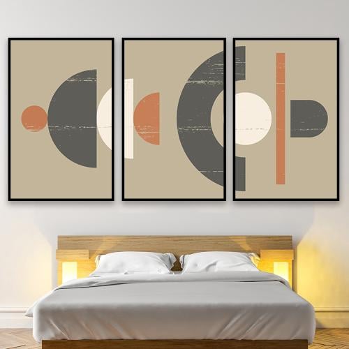 طقم من 3 لوحات بصميم مودرن
