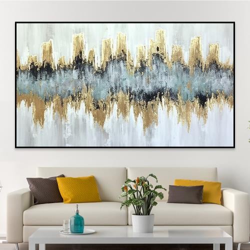 لوحة جدارية تجريدية بتصميم مودرن