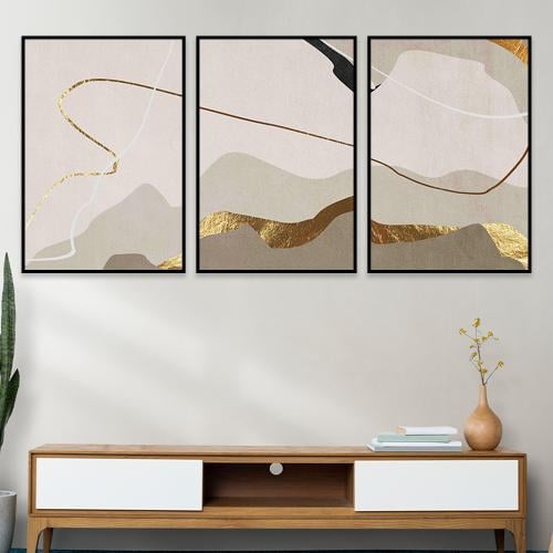 طقم من 3 لوحات بتصميم مودرن