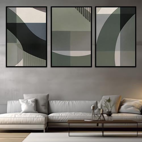 طقم من 3 لوحات بتصميم مودرن