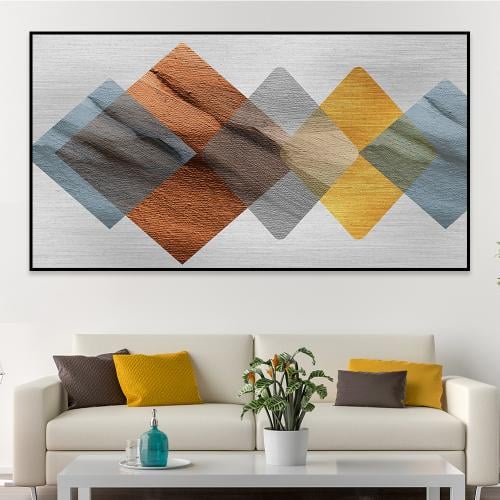 لوحة جدارية تجريدية بتصميم مودرن