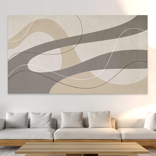 لوحة جدارية تجريدية بتصميم مودرن