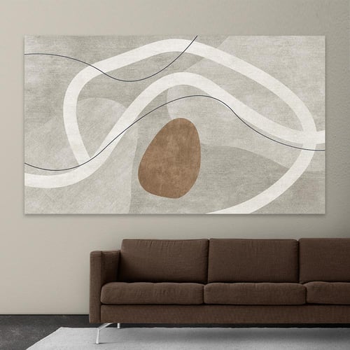 لوحة جدارية تجريدية بتصميم مودرن