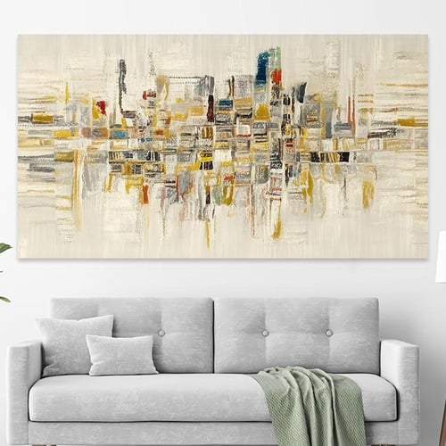 لوحة جدارية تجريدية بتصميم مودرن