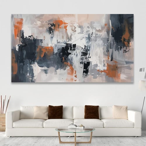 لوحة جدارية تجريدية بتصميم مودرن