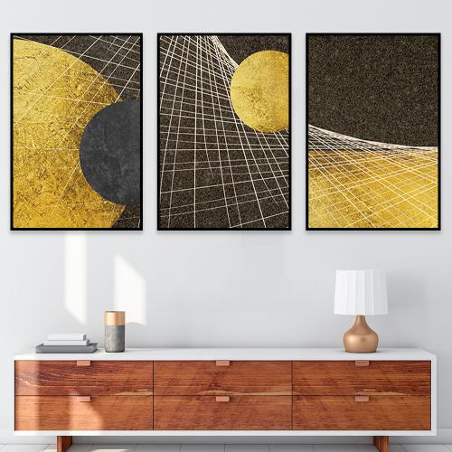 طقم من 3 لوحات بتصميم مودرن