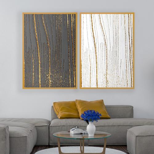 طقم مكون من عدد لوحتين بتصميم مودرن