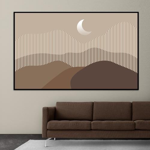 لوحة جدارية تجريدية بتصميم مودرن