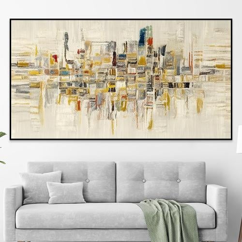 لوحة جدارية تجريدية بتصميم مودرن