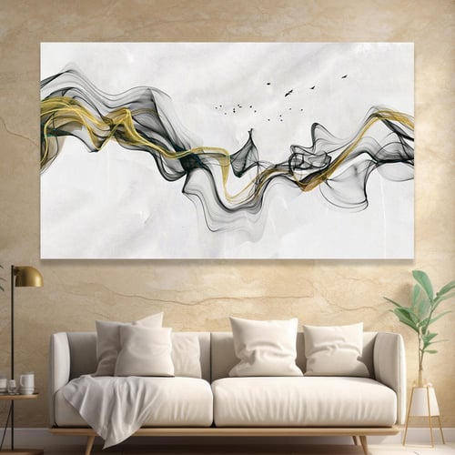 لوحة جدارية تجريدية بتصميم مودرن