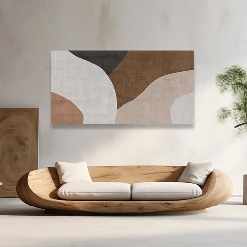 لوحة جدارية تجريدية بتصميم مودرن