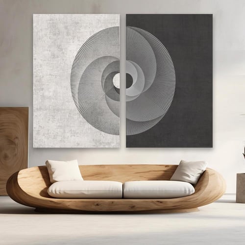 طقم مكون من عدد لوحتين بتصميم مودرن