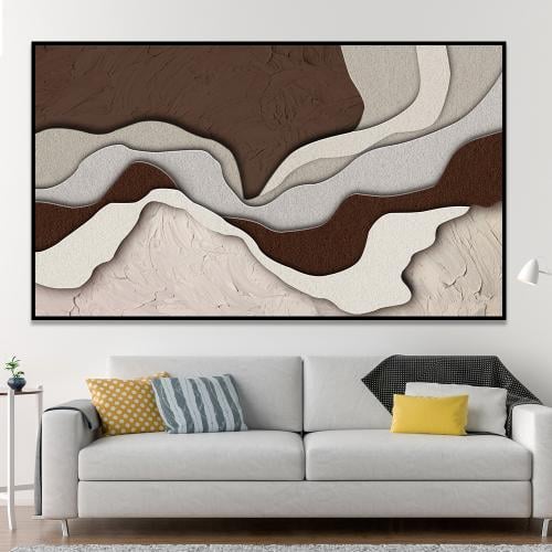 لوحة جدارية تجريدية بتصميم مودرن