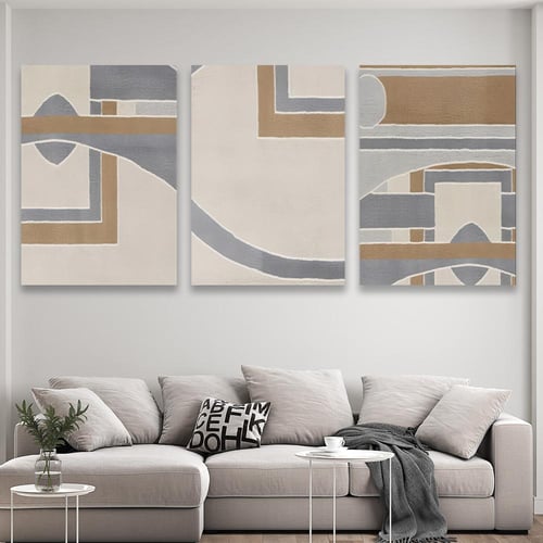 طقم من 3 لوحات بتصميم مودرن