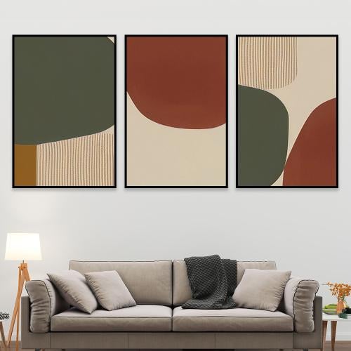 طقم من 3 لوحات بتصميم مودرن
