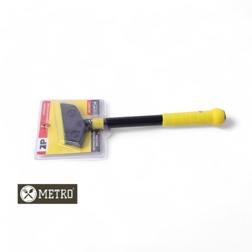 مشحاف بسكينة بعصي يد اصفر 30 سم