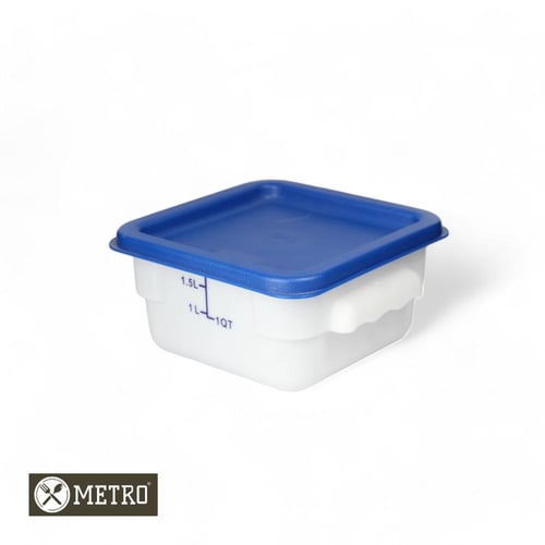 علب حقظ الاطعمة ابيض مربع 1.5 لتر