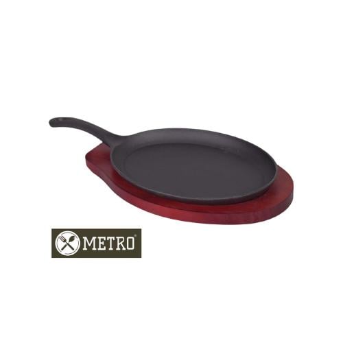 طاجن حديد بيضاوي بيد 25*18.5 سم