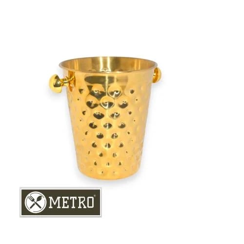 Large Gold Polka Dot Ice Bucket