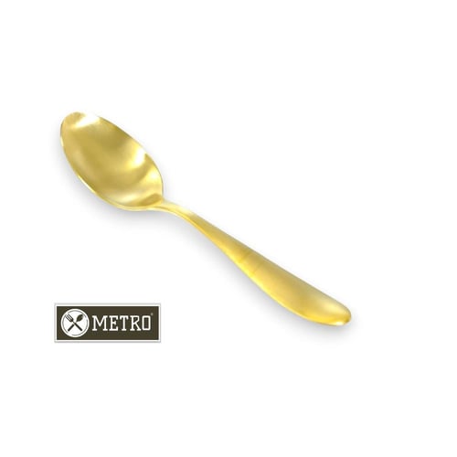 ملعقة استيل 16سم ذهبي