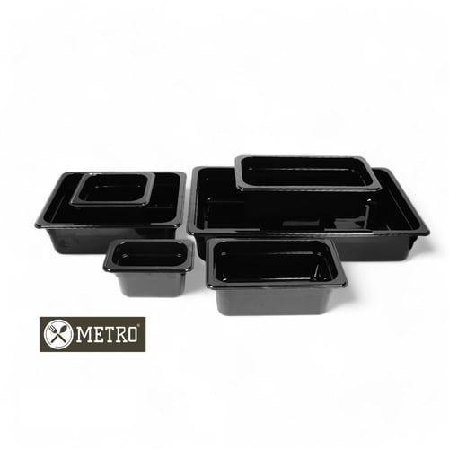 GN pan polycarbonate 1/9 Black حوض بلاستك اسود 1/9...