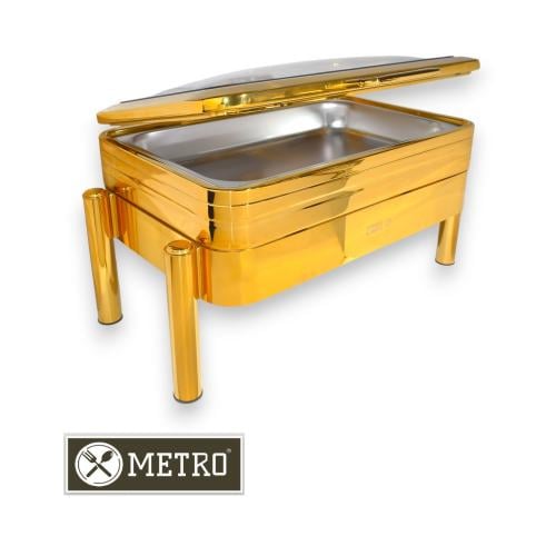 9-liter rectangular gold hydraulic steel buffet heater