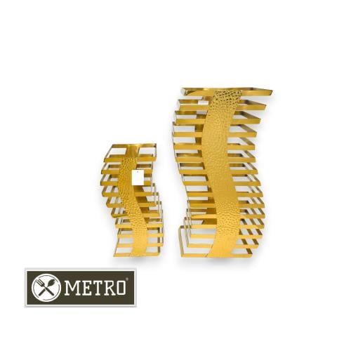 استاند بوفية شكل S حرف ذهبي