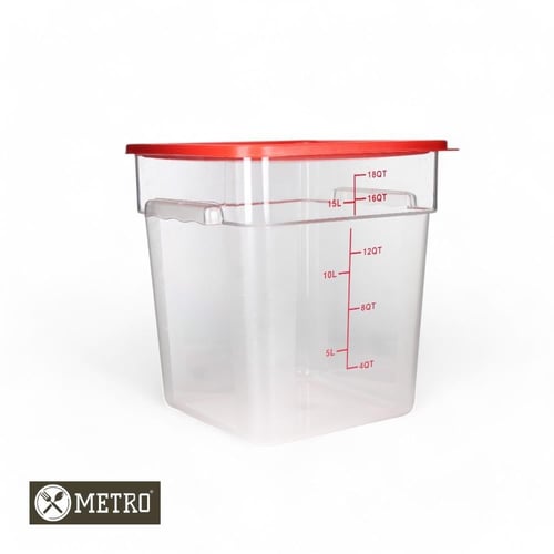 علب حقظ الاطعمة اكرلك مربع 1.5 لتر