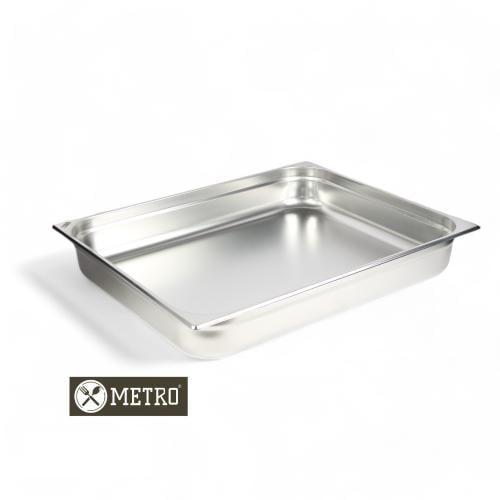 GN Pan Steel 2/1 حوض استيل 2/1 عمق 6.5 سم