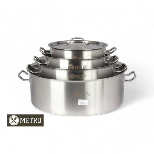 قدر ستانلس ستيل مترو مسطح 14/36 سم