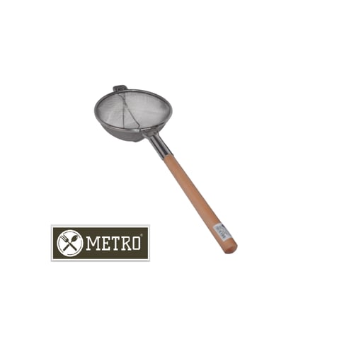 مصفاة كفكير استيل بيد خشب 26 سم